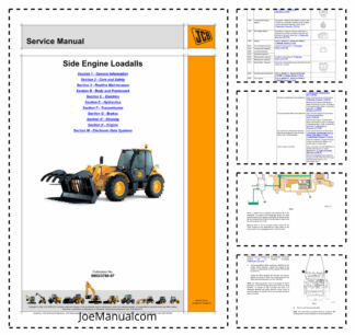 JCB Loadalls 5A 5T from 531 to 536 Models Service Manual 9803/3760-06
