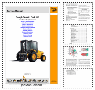 JCB Ruough Terrain Fork Lift Service Manual 9803/5100