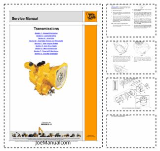 JCB Transmissions Service Manual 9803/8610-18