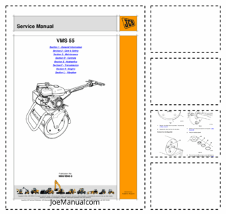 JCB VMS55 Vibromax Roller Service Manual 9803/9560