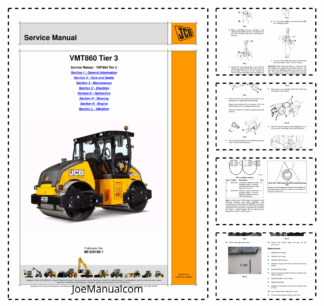 JCB VMT860 Vibratory Roller Service Manual 9813/0150