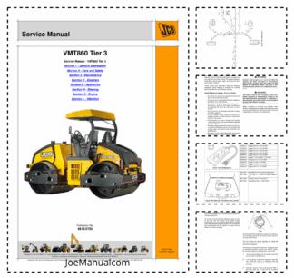 JCB VMT860 Vibratory Roller Service Manual 9813/0750