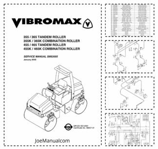 JCB Vibromax 355 365 455 465 Tandem Roller Service Manual 9803/9705
