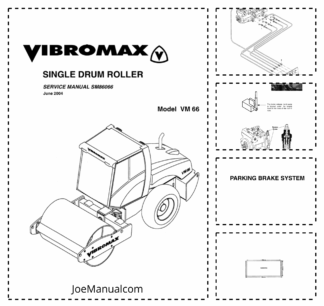 JCB Vibromax VM66 Single Drum Roller Service Manual 9803/9711