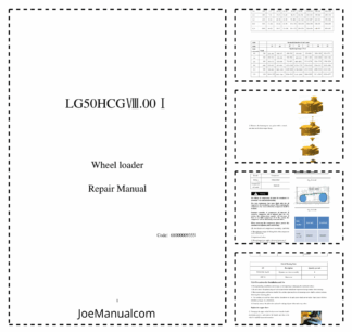 Lonking LG50HC Wheel Loader Repair Manual