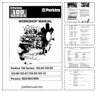 Perkins 100 Series Engine Workshop Manual