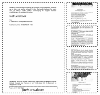 Perkins 4.107 4.108 Marine Engine Operators Manual