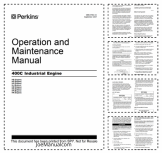Perkins 400C Industrial Engine Operation and Maintenance Manual 9806/2195