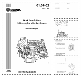 Scania 9L 5-Cylinder Industrial Engine Workshop Manual 9806/5300