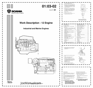 Scania DI DC12 Industrial Marine Engine Workshop Manual 9806/5150