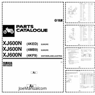 Yamaha XJ600N Motorcycle Parts Catalog