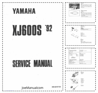 Yamaha XJ600S Motorcycle Service Manual