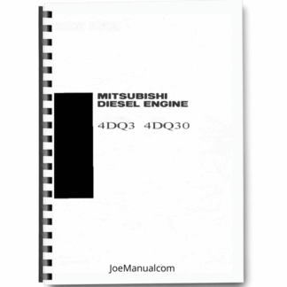 Mitsubishi 4DQ3 4DQ30 Engine Repair Manual Printed Book