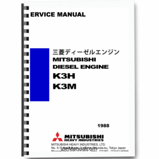 Mitsubishi K3H K3M Engine Service Manual Printed Book