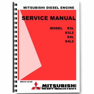 Mitsubishi S3L S3L2 S4L S4L2 Engine Service Manual Printed Book