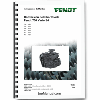Deutz 700 Vario S4 Engine Assembly Instructions Service Manual ES Printed Book