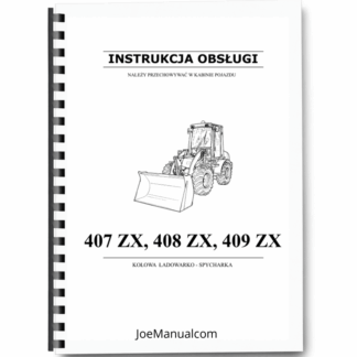 JCB 407ZX 408ZX 409ZX Wheel Loaders Operators Manual PL Printed Book
