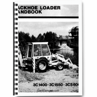 JCB 3C1400 3C1550 3CS 6000 3D1700 [-306000] Backhoe Loader Operators Manual Printed Book