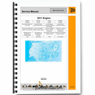 Deutz JCB 2011 Engine Service Manual 9806/2290 Printed Book