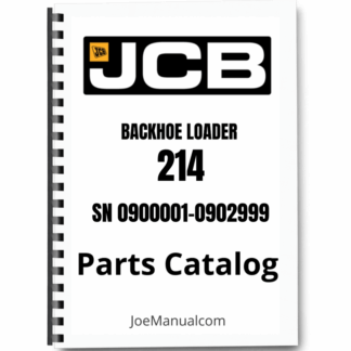 JCB 214 214E Backhoe Parts Catalog 0900001-0902999 Printed Book