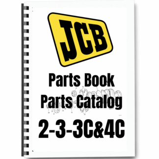 JCB 2 3 3C 4C Mk 1 Parts Catalog Manual Printed Book