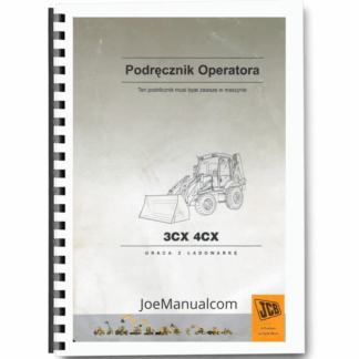 JCB 3CX 4CX SN960001+ Backhoe Loader Operation Manual PL Printed Book