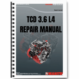 DEUTZ TD 3.6 TCD 3.6 L4 Engine Workshop Manual Printed Book