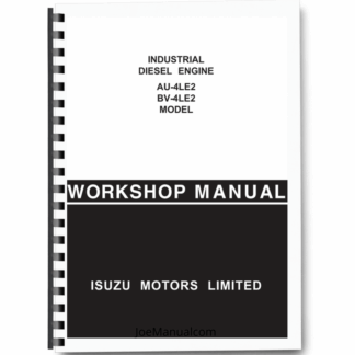 Isuzu AU4LE2 BV4LE2 Engine Workshop Manual 9806/4010 Printed Book