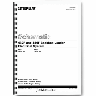 Caterpillar 432F 444F Backhoe Loader Electric Wiring Diagram Printed Book
