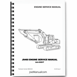 Isuzu JS460 AA6SD1T Engine Service Manual 9806/2240 Printed Book