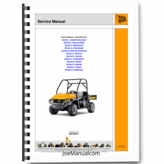 JCB Groundhog 4x4 Utility Vehicle Service Manual 9803/9820 Printed Book