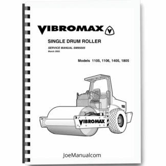JCB Vibromax 1105 1106 1405 1805 Single Drum Roller Service Manual 9803/9710 Printed Book