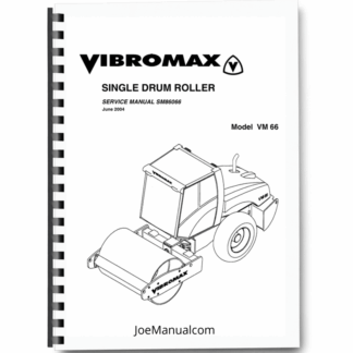 JCB Vibromax VM66 Single Drum Roller Service Manual 9803/9711 Printed Book