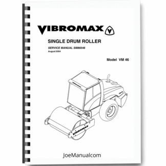 JCB Vibromax VM46 Single Drum Roller Service Manual 9803/9712 Printed Book