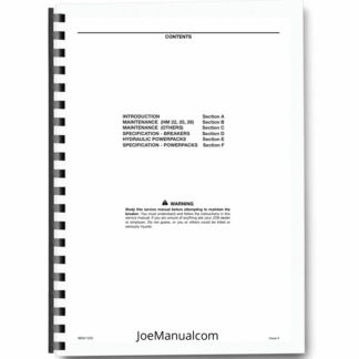 JCB HM22 HM25 HM29 Hydraulic Breaker Service Manual 9803/1250 Printed Book