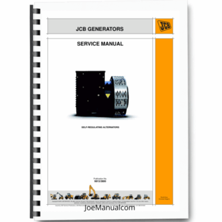 JCB Generators Self Regulating Alternators Service Manual 9813/2800 Printed Book