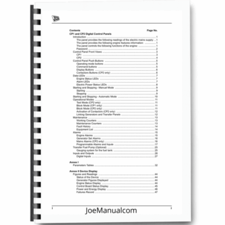 JCB CP1 CP2 Digital Control Panels Service Manual 9803/9985 Printed Book