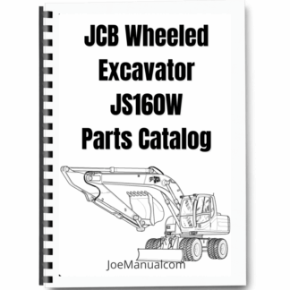 JCB l JS160W AUTO Tier III Excavator Parts Catalog 9802/5990RE Printed Book