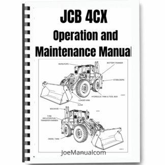 JCB 4CX Operation and Maintenance Manual Printed Book