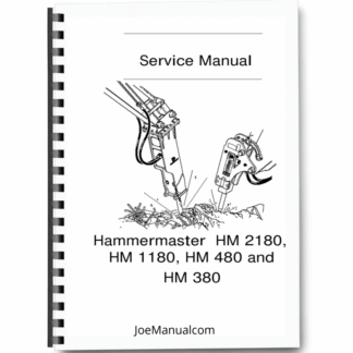 JCB Hammermaster HM2180 HM1180 HM480 HM380 Attachment Service Manual 332-A3098 Printed Book