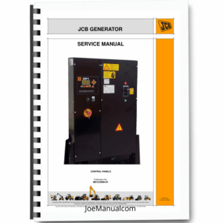 JCB Generator Control Panels Service Manual 9813/2550 Printed Book