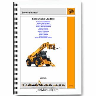 JCB 540-170 550-140 540-140 550-170 535-125 535-140 Hi Vis Service Manual 9803/3750-07 Printed Book