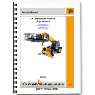 JCB LK1 Personnel Platform Loadall Service Manual Supplement 9803/3700 Printed Book