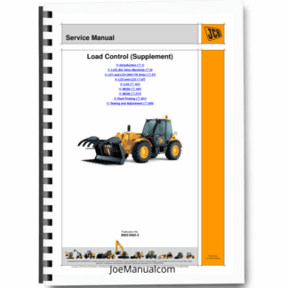 JCB Loadall Load Control System Service Manual Supplement 9803/3665 Printed Book