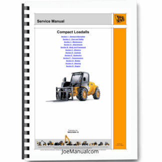 JCB 520-40 524-50 527-55 Compact Loadall Service Manual 9803/3690 Printed Book