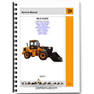 JCB WLS 432ZX Wheel Loader Service Manual 550-43477 Printed Book