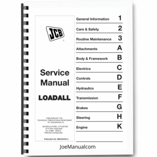 JCB 504B 526 Loadall Telehandler Service Manual 9803-3610U Printed Book