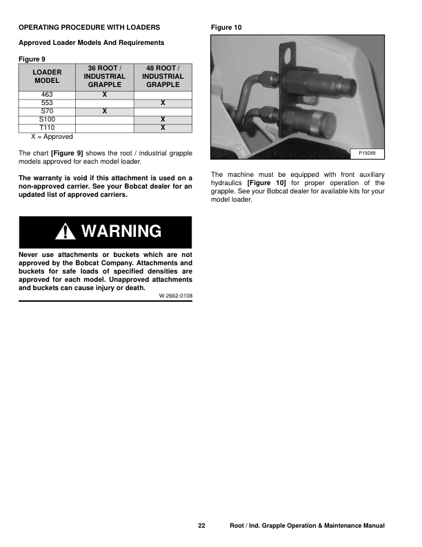 Bobcat 36 48 Inch Root Industrial Grapple Attachment Operation and Maintenance Manual - Image 5