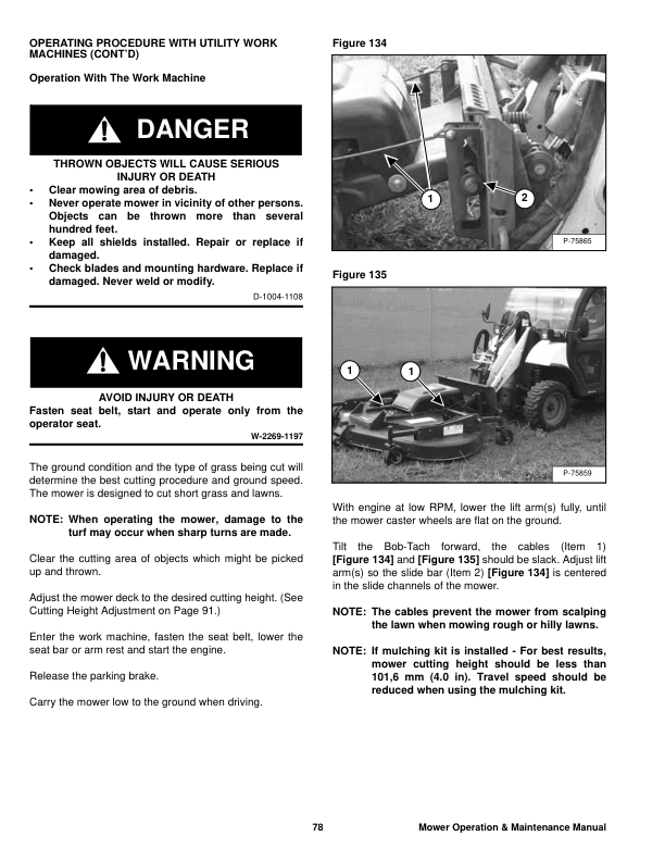 Bobcat 72 90 Inch Mower Operation and Maintenance Manual - Image 10
