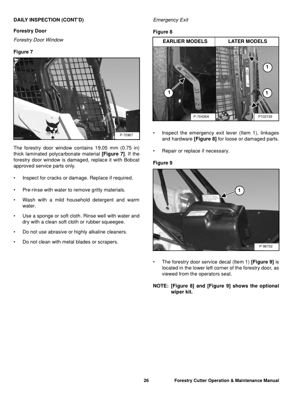 Bobcat Forestry Cutter Attachment Operation and Maintenance Manual - Image 6